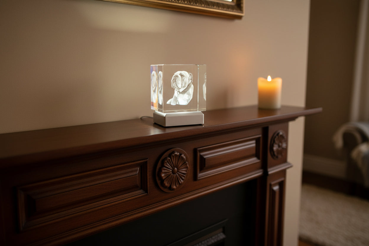 Pet Memorial 80mm x 80mm x 40mm