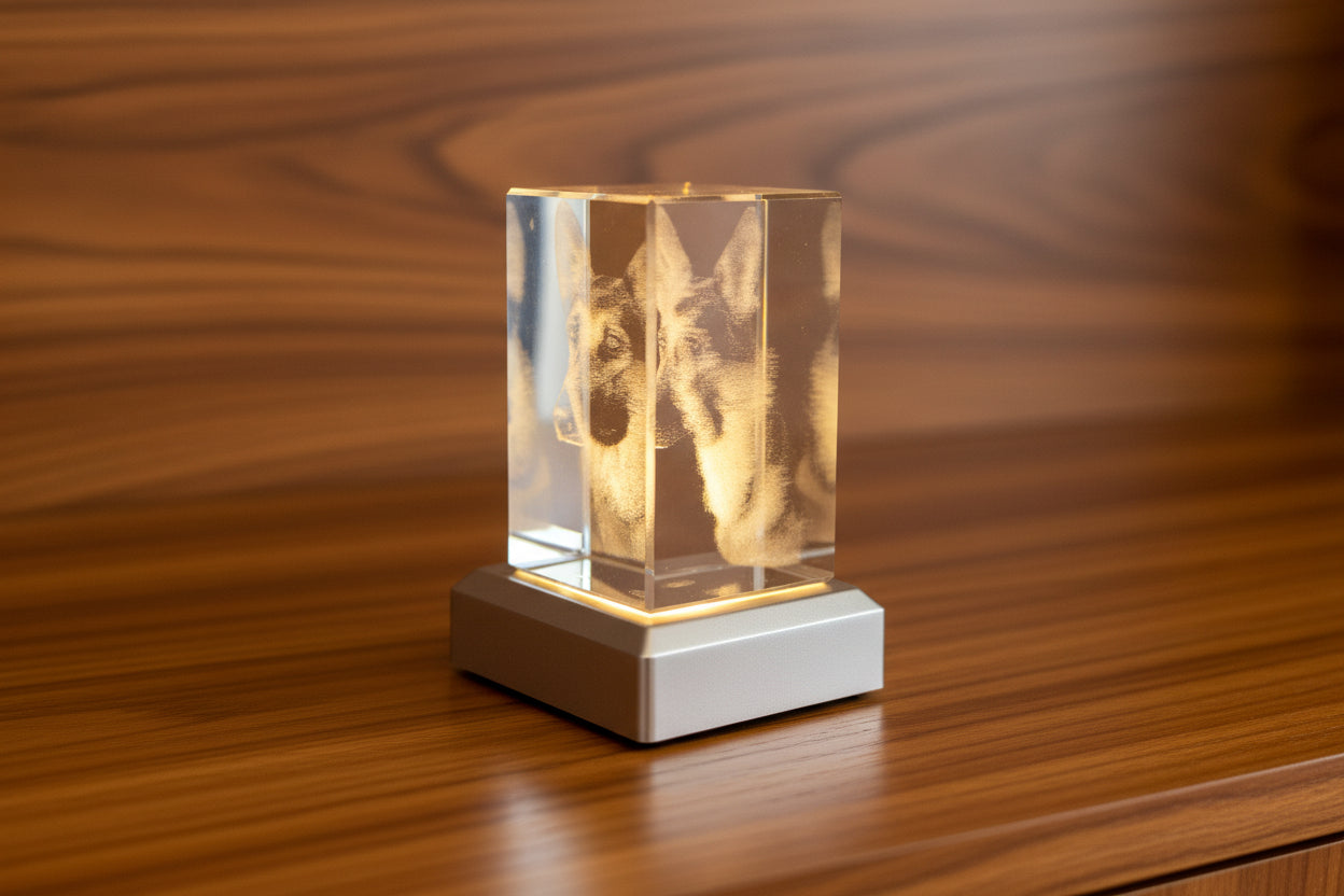 Pet memorial. H80mm x W50mm x D50mm