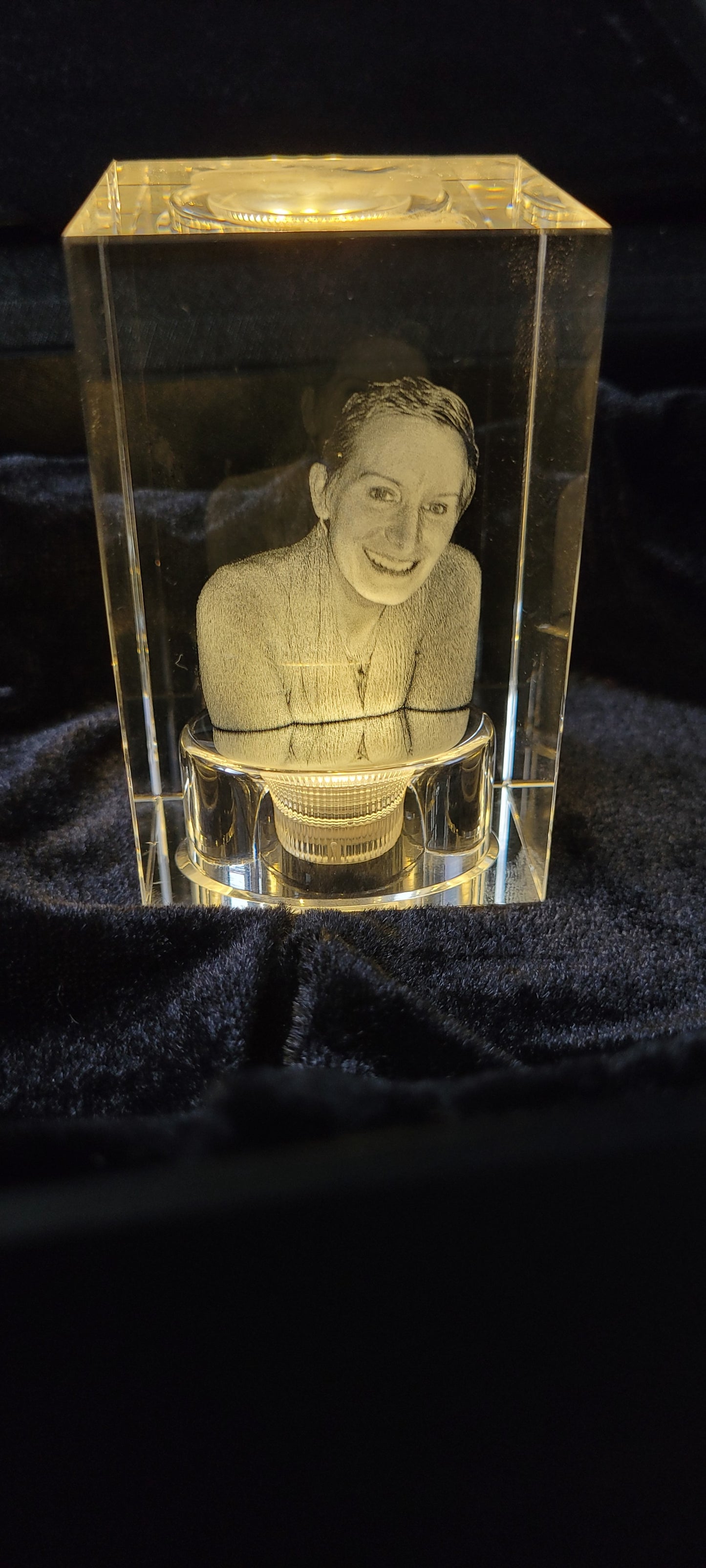 A tealight Crystal Memorial.