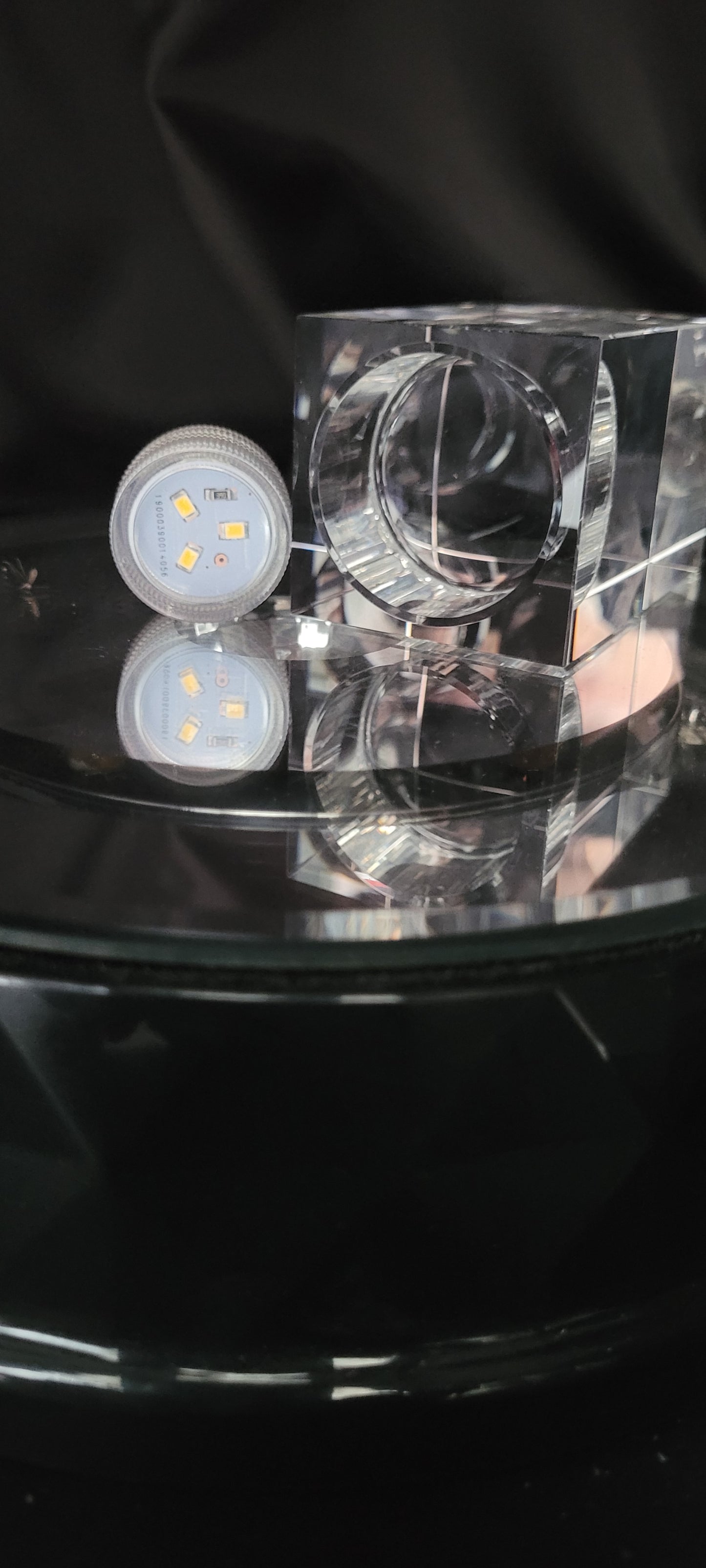 A tealight Crystal Memorial.